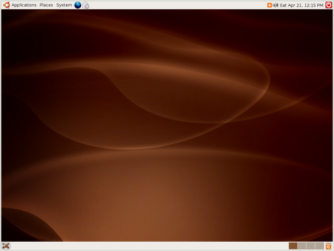 Ubuntu Dapper Drake Default Screenshot